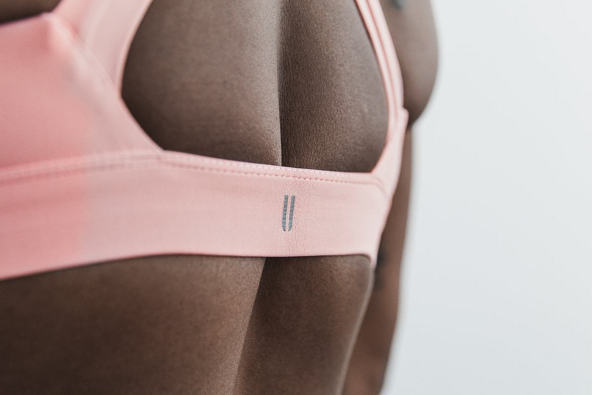Nobull Pace Women's Sports Bras Pink | Australia (BT0974)